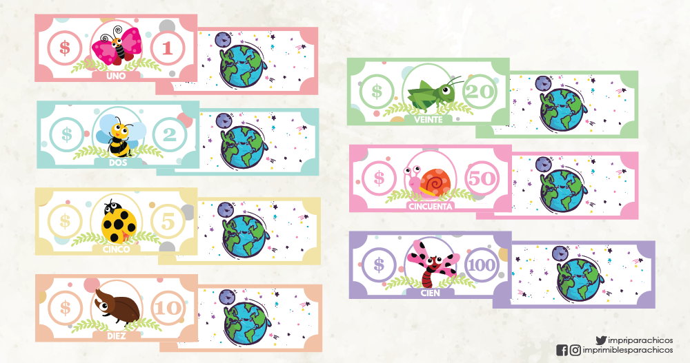 Billetes de bichitos